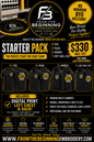 Starter Pack Left chest + back digital printing