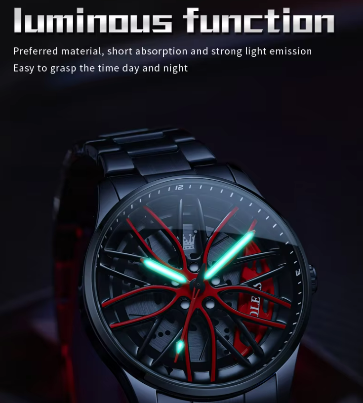 Men Watches Luxury OLEVS 9937OEM Red